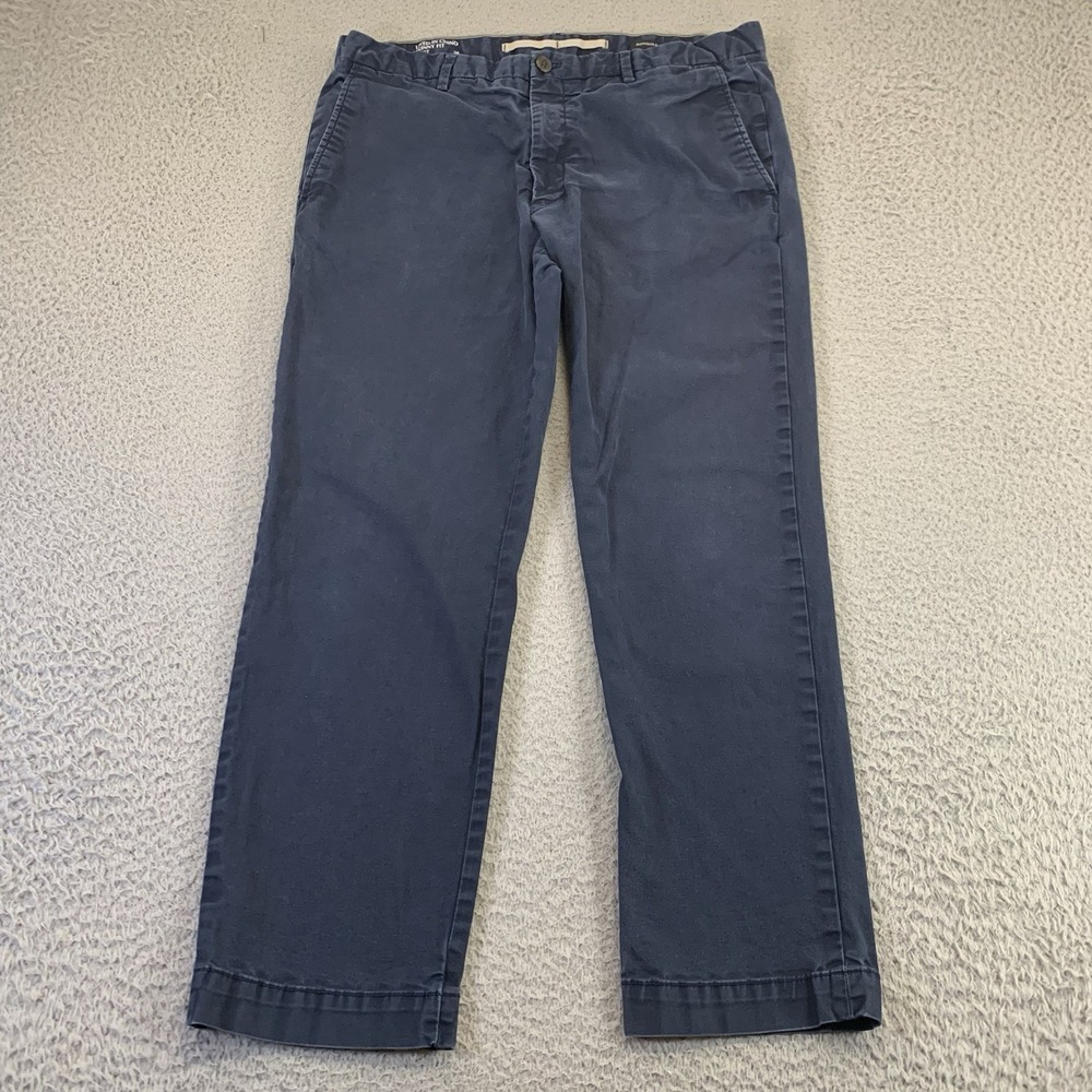 Banana Republic Pants Mens 36x30 [36x28] Lived in Chino Navy Blue Skinny‎ Preppy